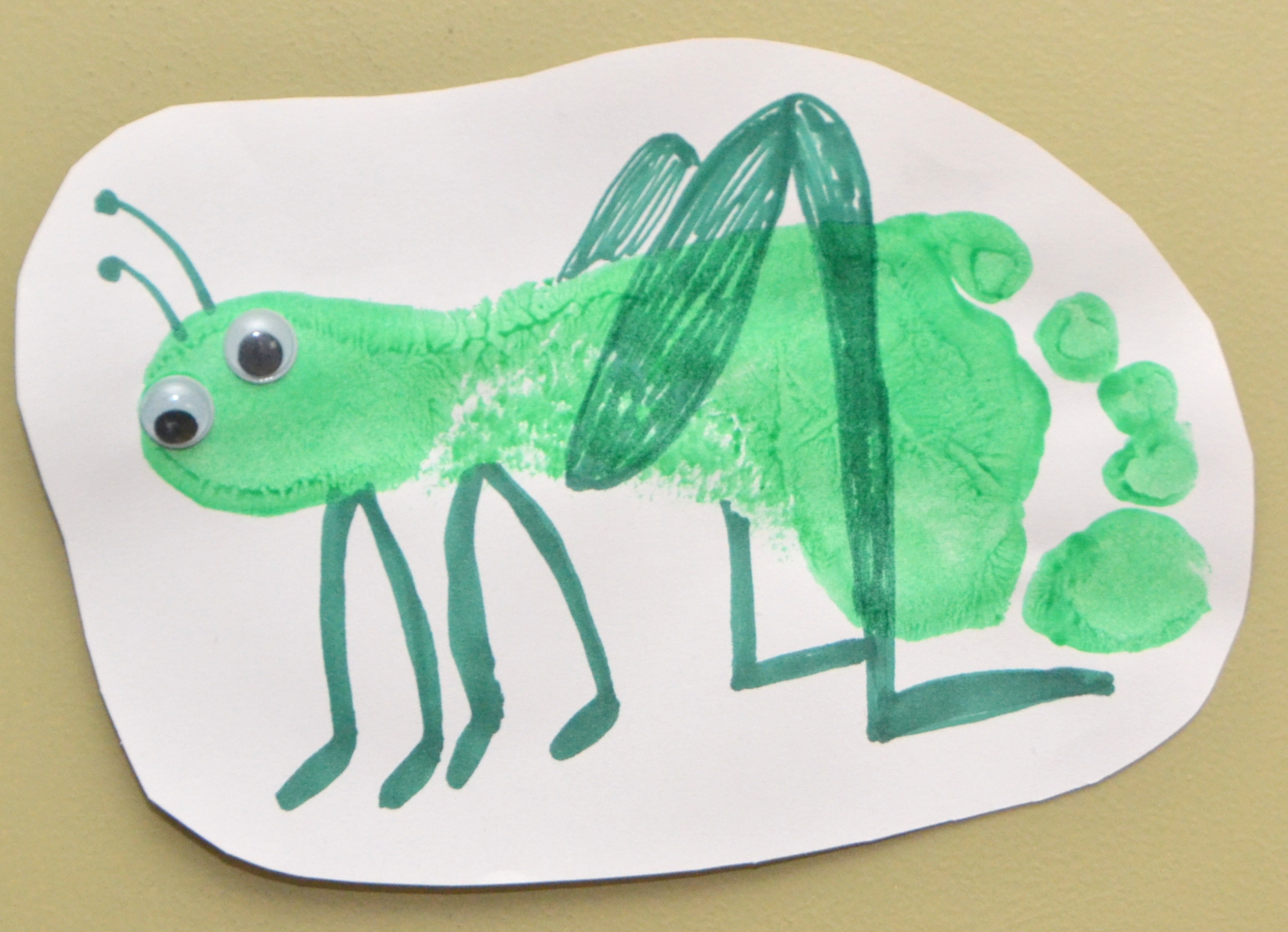 Insect Crafts - Grasshopper